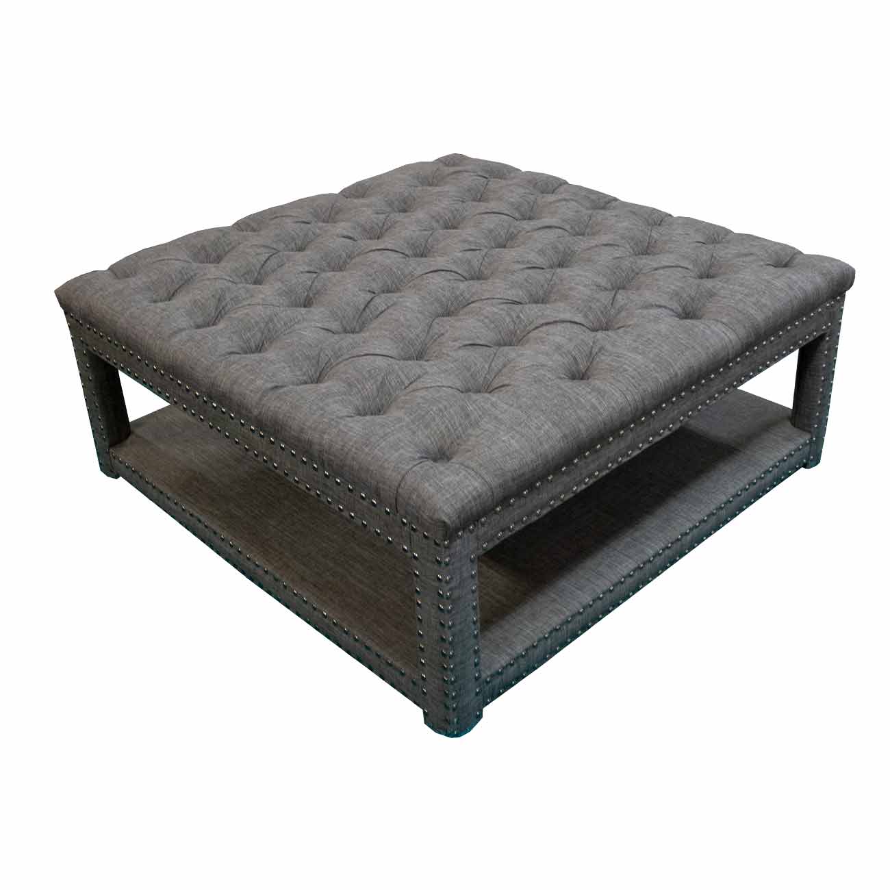 Mesa de centro cuadrada de tela