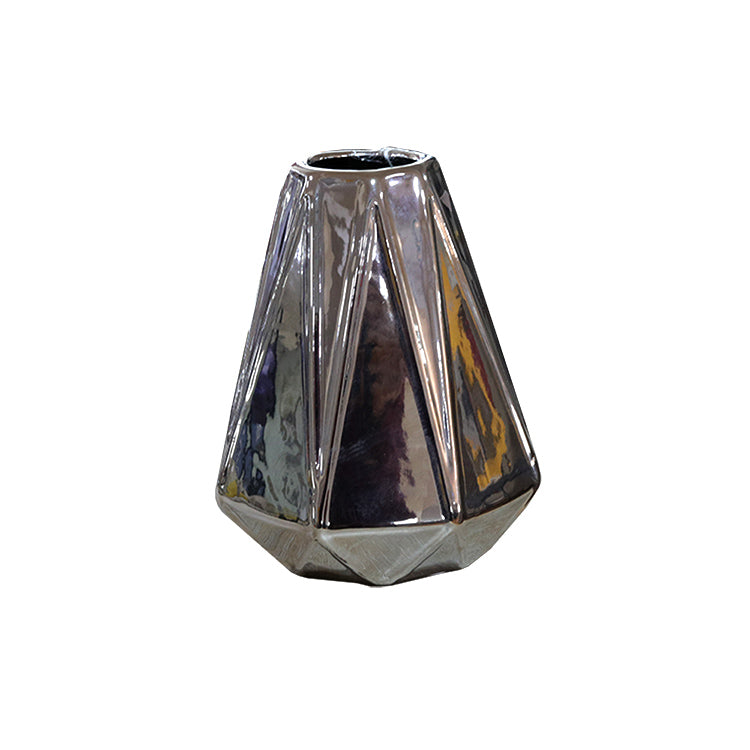 JARRON CERAMICO PLATA 7"