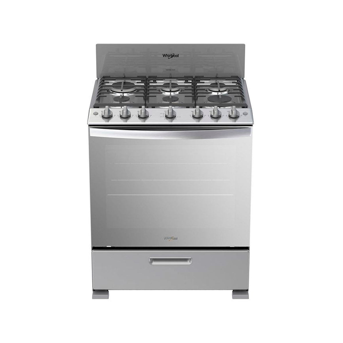 Estufa whirpool 30 pulgadas silver 76 cm
