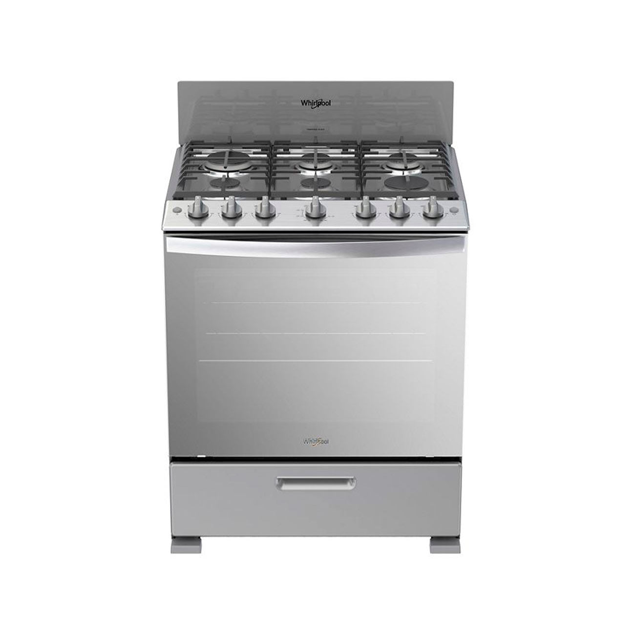 Estufa whirpool 30 pulgadas silver 76 cm