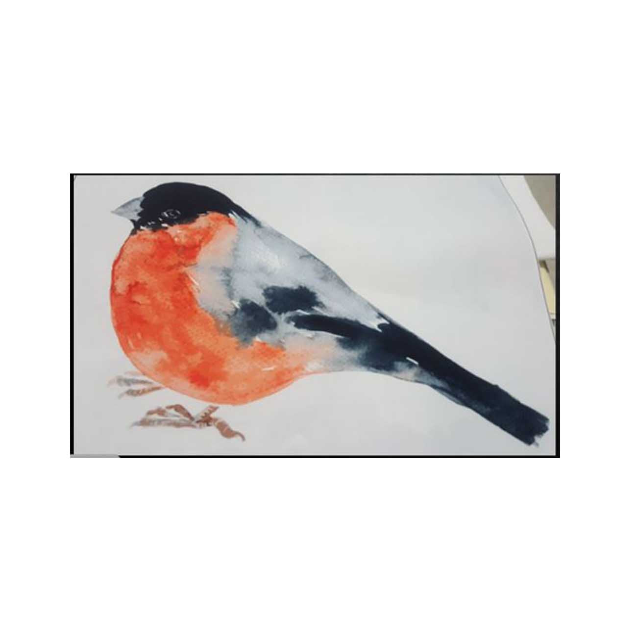 IMPRESION PAJARITO NEGRO MINI