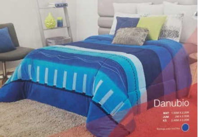 COBERTOR KING SIZE    BORREGA COLOR AZUL