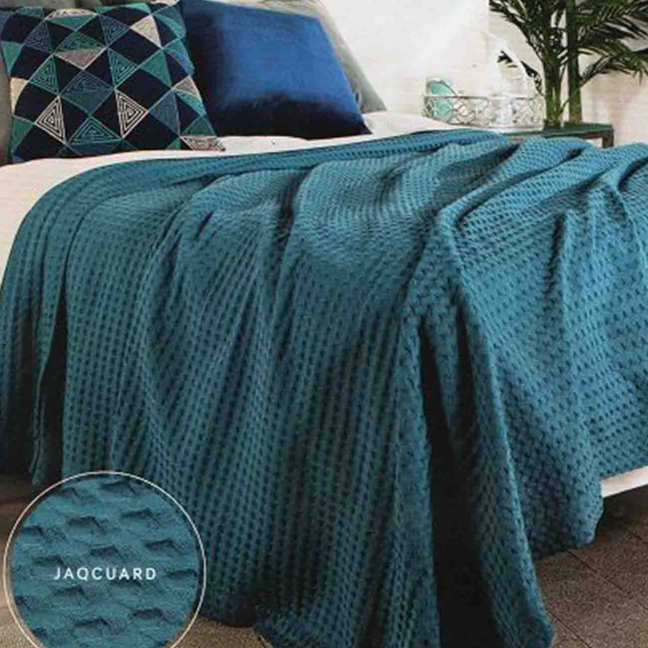Edredón voga Deep Blue mat.