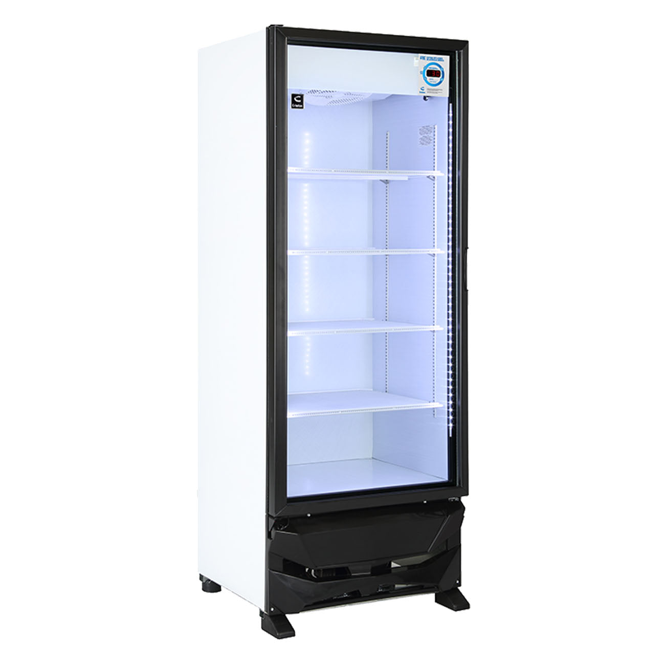 Refrigerador criotec 19 p3 puerta de cristal vertical