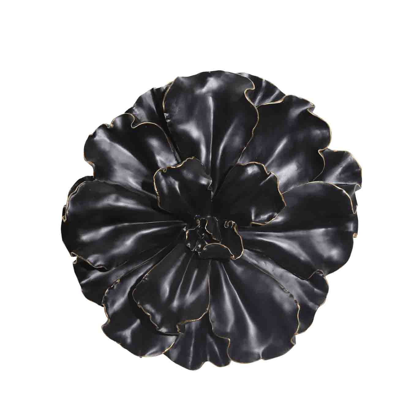 FLOR NEGRA PARED 15.5"