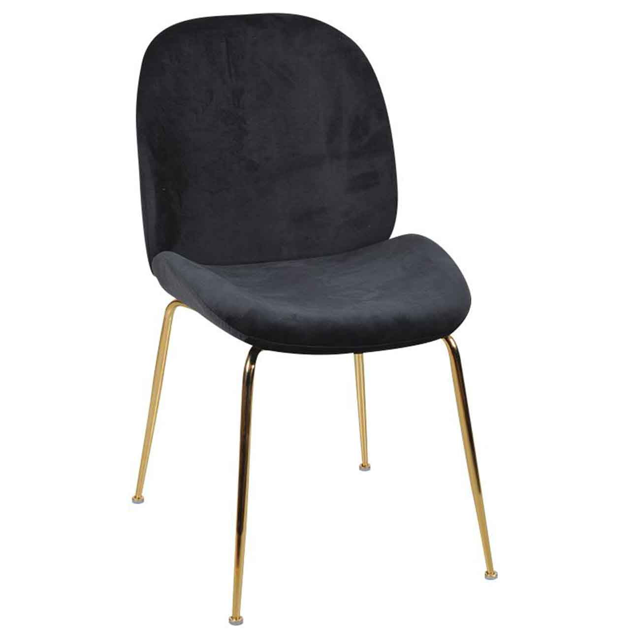 Silla Stella de tela color gris