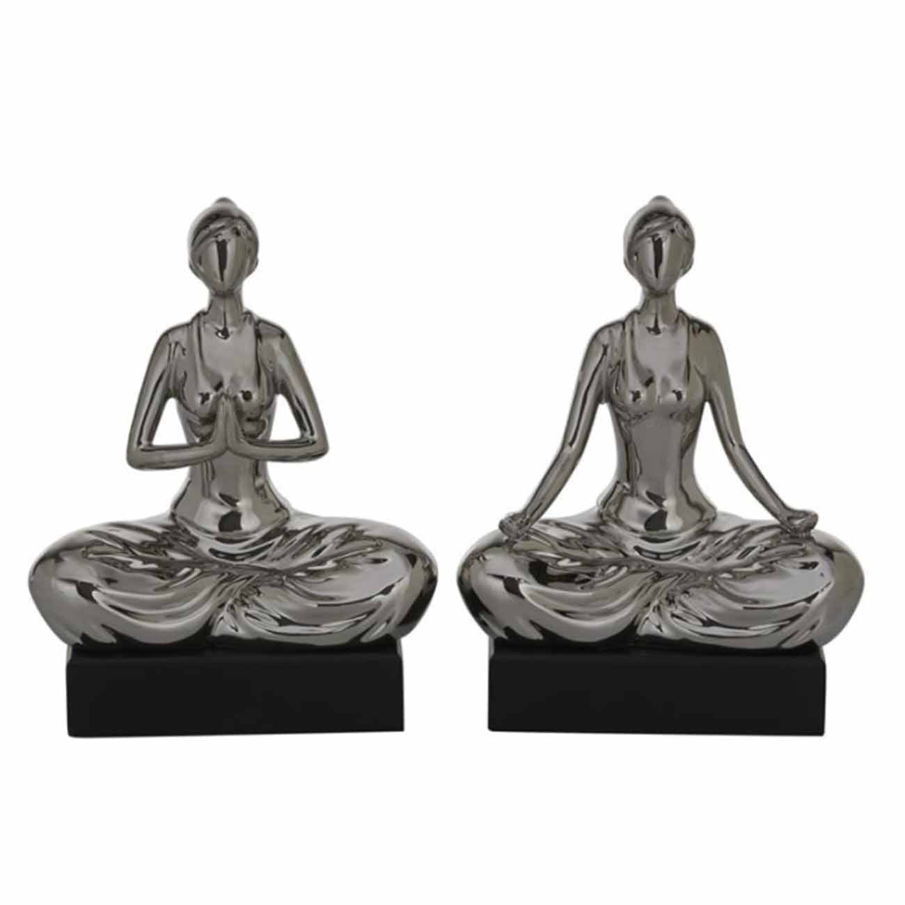 ESCULTURA MUJER YOGA SET DE 2