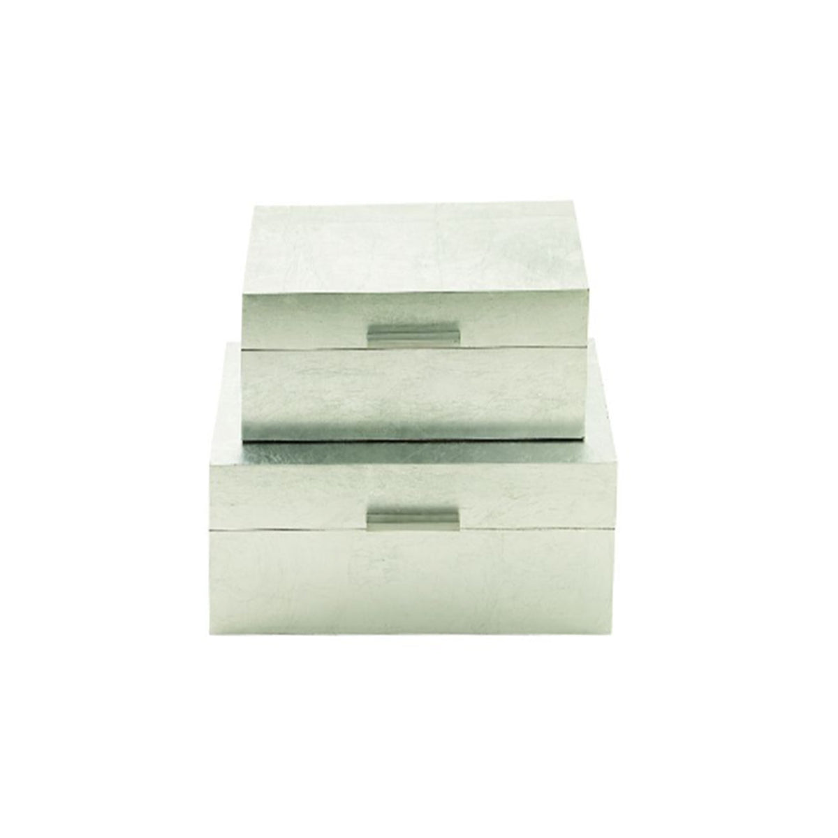 SET DE CAJA DECORATIVA COLOR PLATA