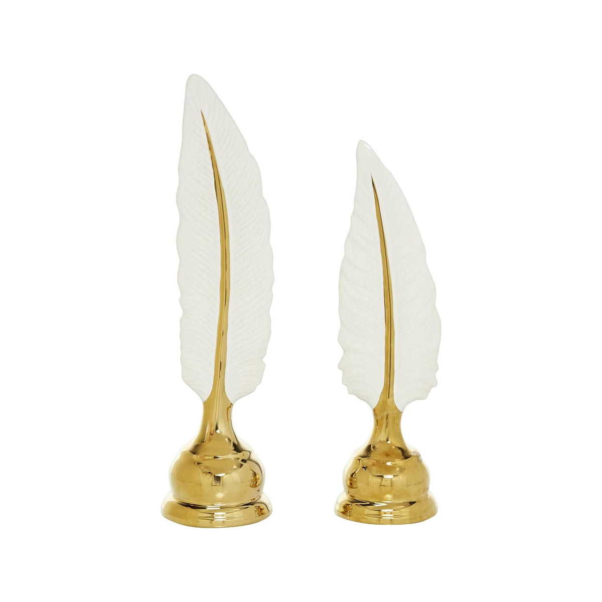 SET DE 2 ESCULTURA PLUMA