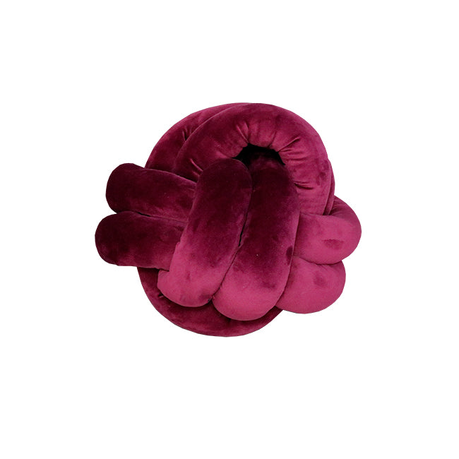 COJIN PRETZEL GIZA BURGUNDY