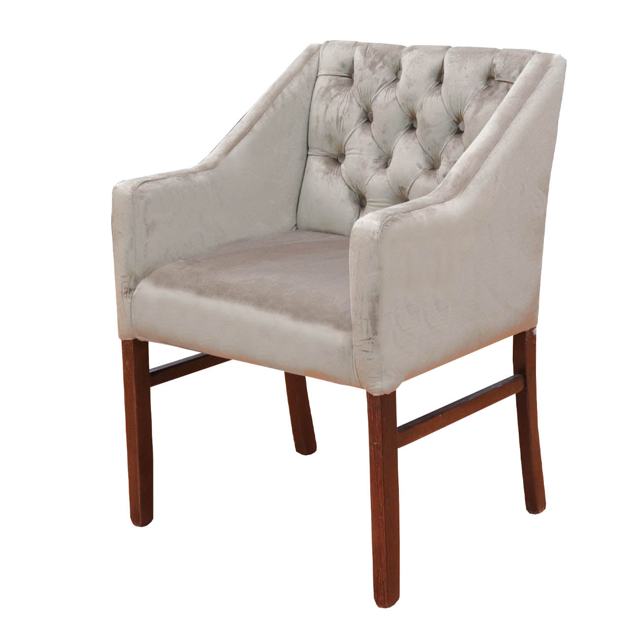 Sillón Brownie de tela terciopelo