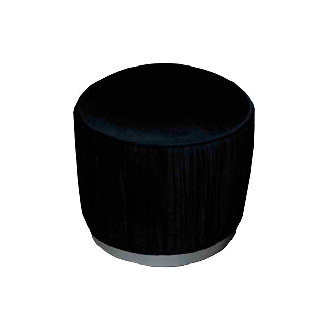 Puff Circonia giza negro base plata