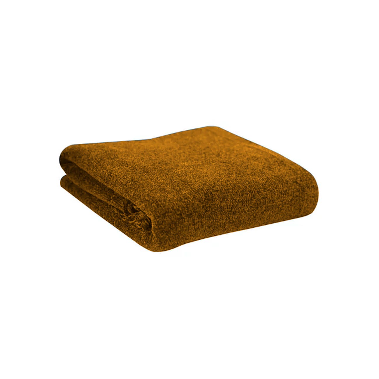 Frazada chenille mostaza