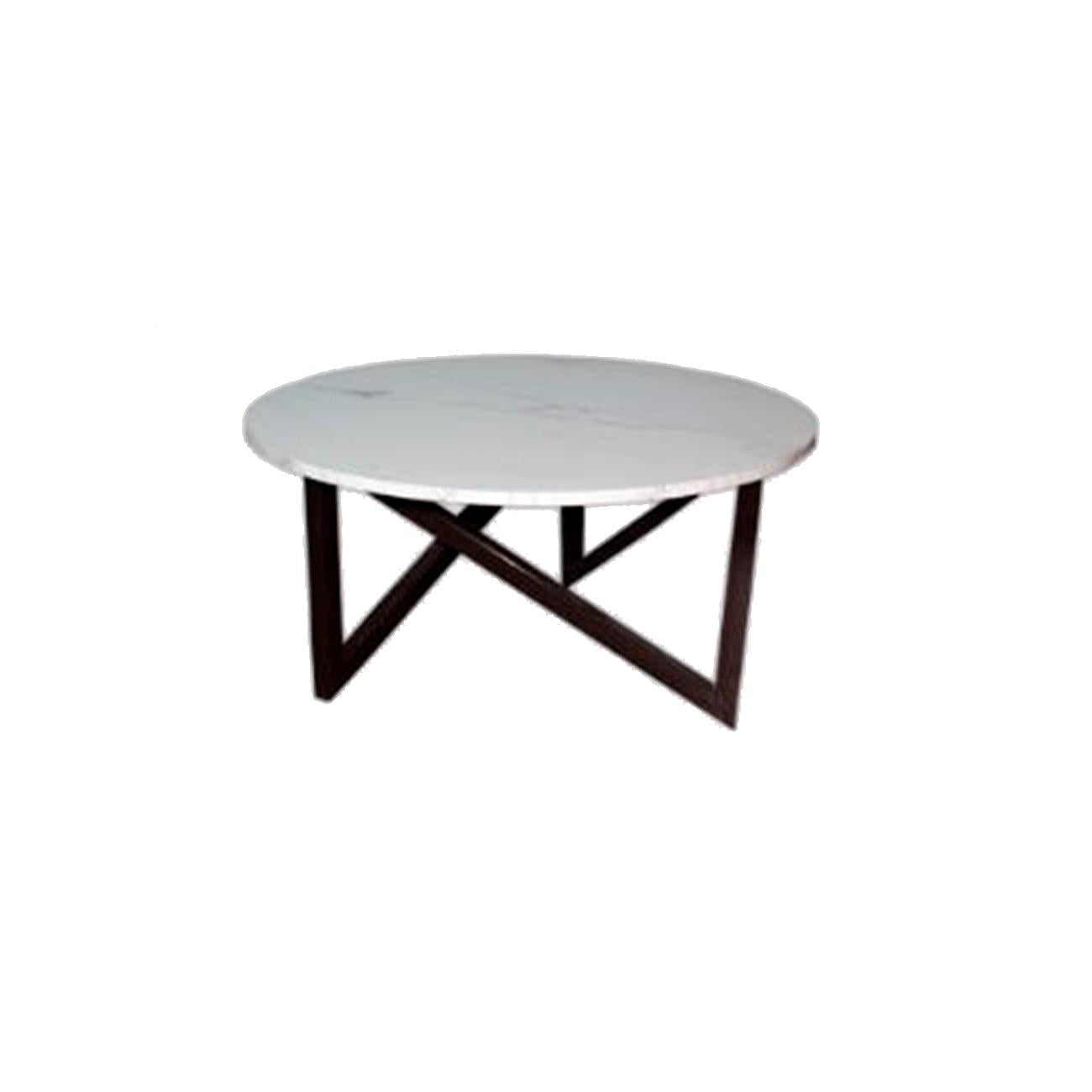 Mesa de centro Viena (redonda mármol blanco)