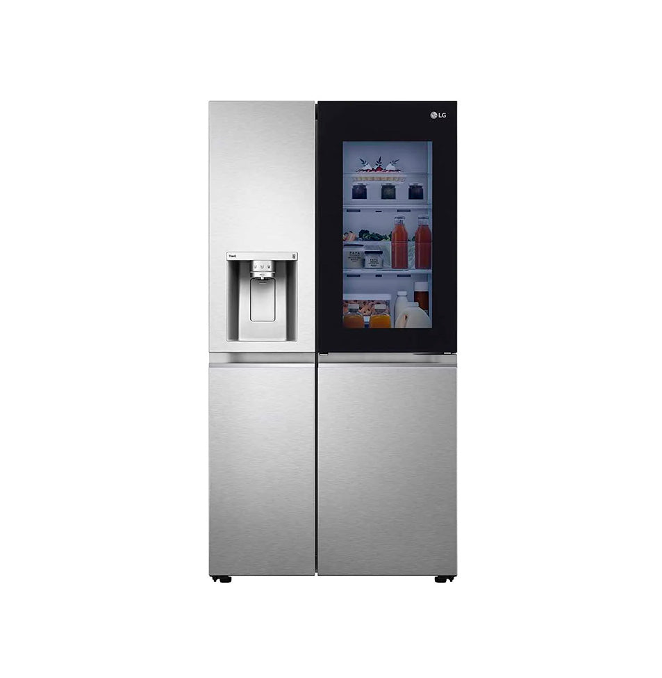 Refrigerador lg 27 p3 acero inoxidable  instaview door in door uvnano con despachador