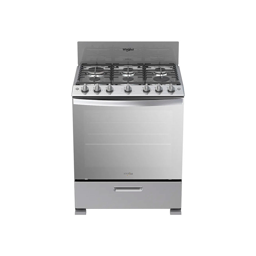 Estufa whirpool 30 pulgadas  silver 76 cm