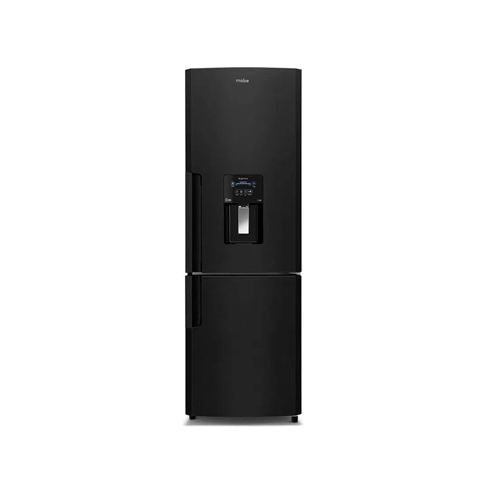 Refrigerador mabe 11 p3 despachador de agua bottom mount black stainless
