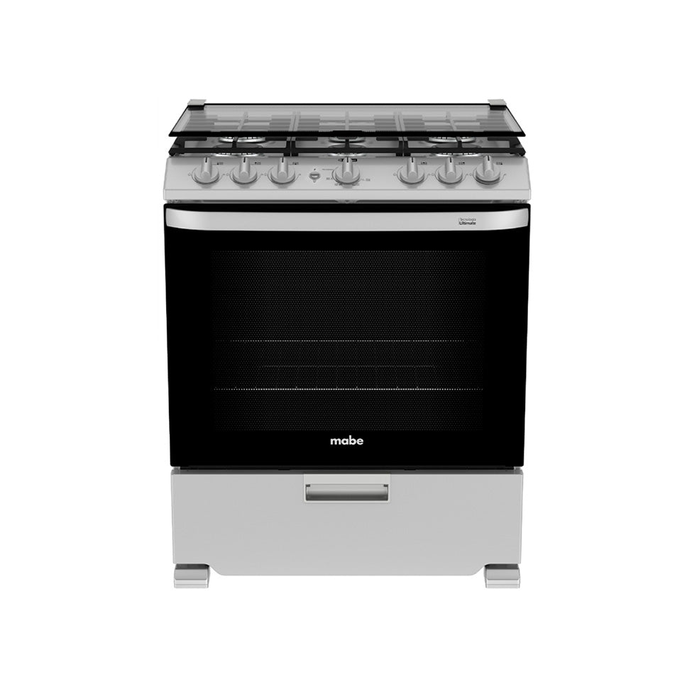 Estufa mabe 30 pulgadas silver piso 76 cm