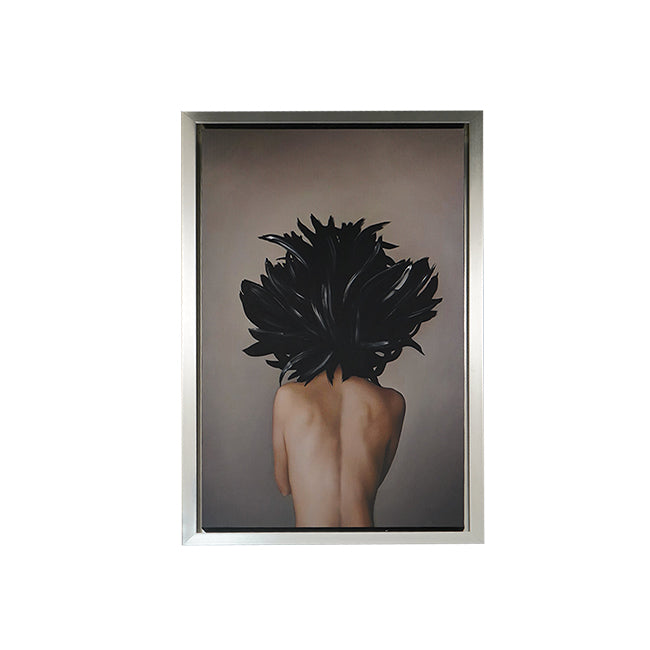 Cuadro Plumas en negro A