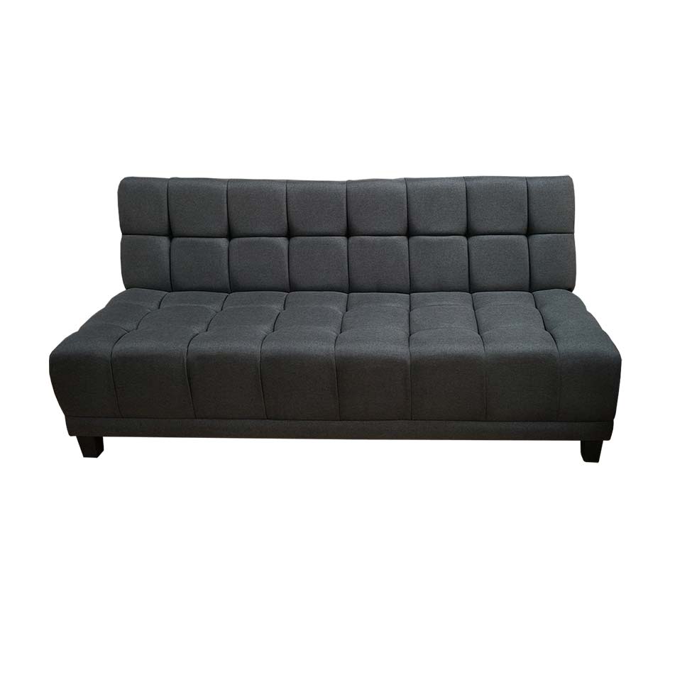 Sofacama Mabel color gris en tela velvoa oxford