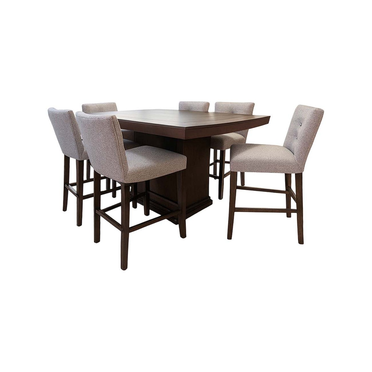 Comedor Timber II alto de 6 bancos
