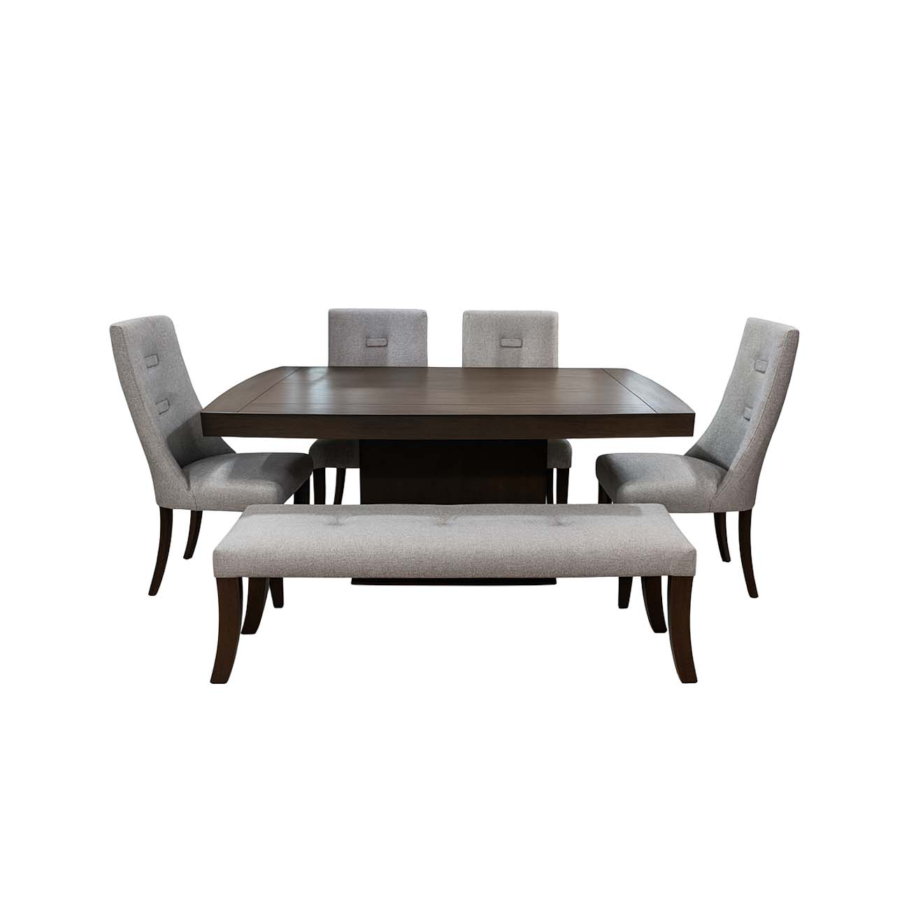 Comedor Timber II de 4 sillas y una banca