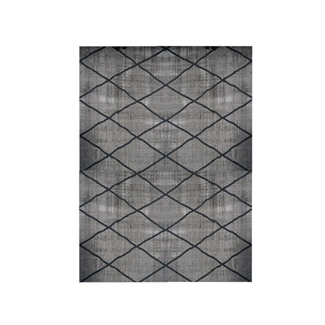 TAPETE T.SCRU 1.60 X 2.30 METALLIC/BLACK