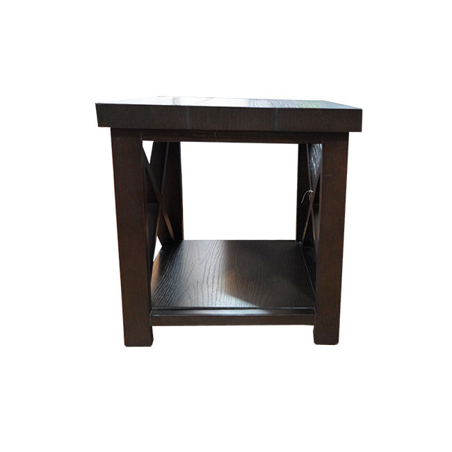 Mesa lateral Parker color nogal