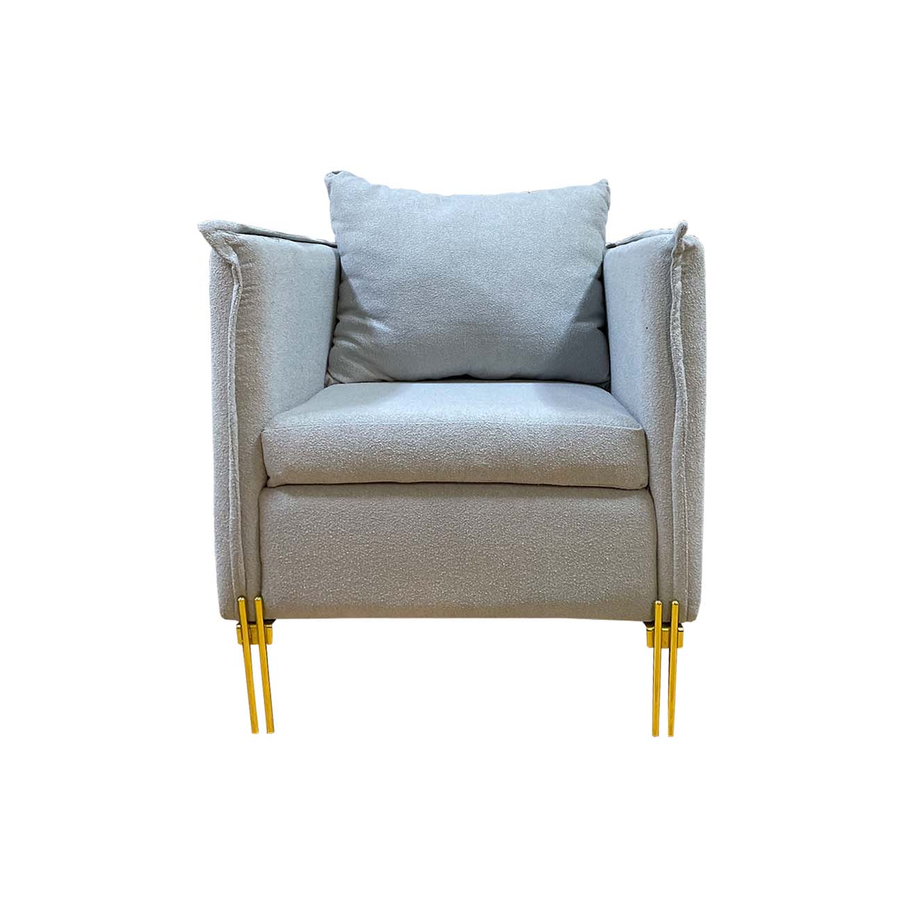 Sillón Natura de tela color gris