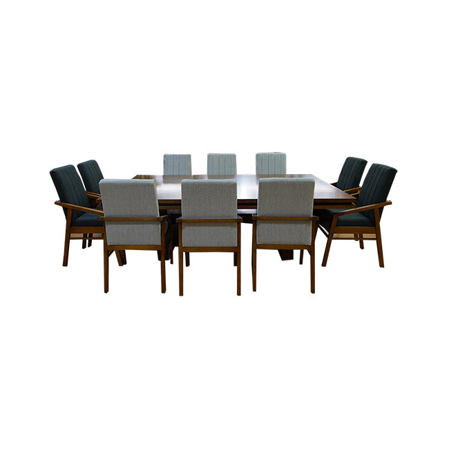 Comedor Valdivia de 10 sillas bicolor