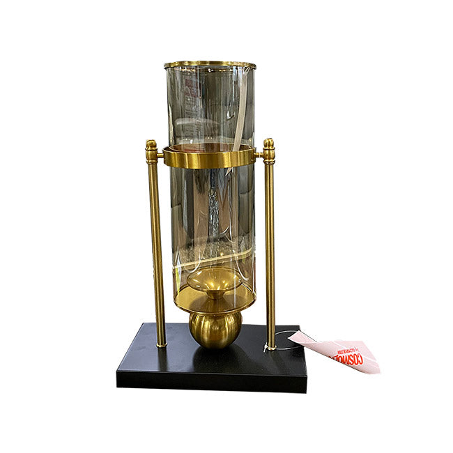 CANDELABRO DE CRISTAL CON DORADO