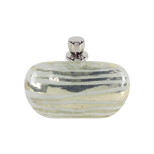 BOTELLA DECORATIVA PLATA