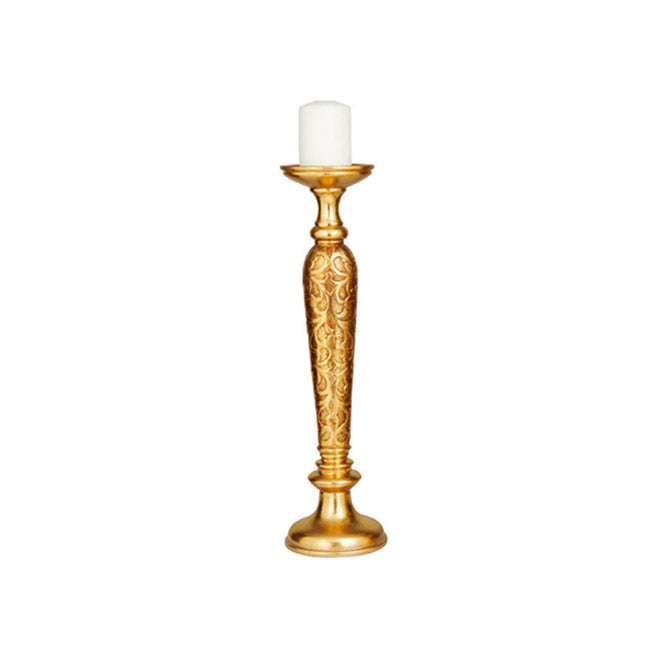 SET DE 2 PORTA VELAS DORADOS