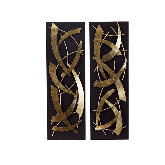 SET DE 2 ARREGLO DE PARED METALICO