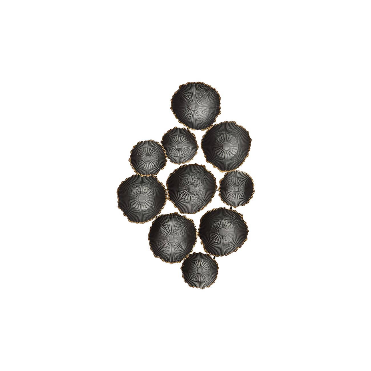 ARREGLO DE PARED FLORES NEGRAS
