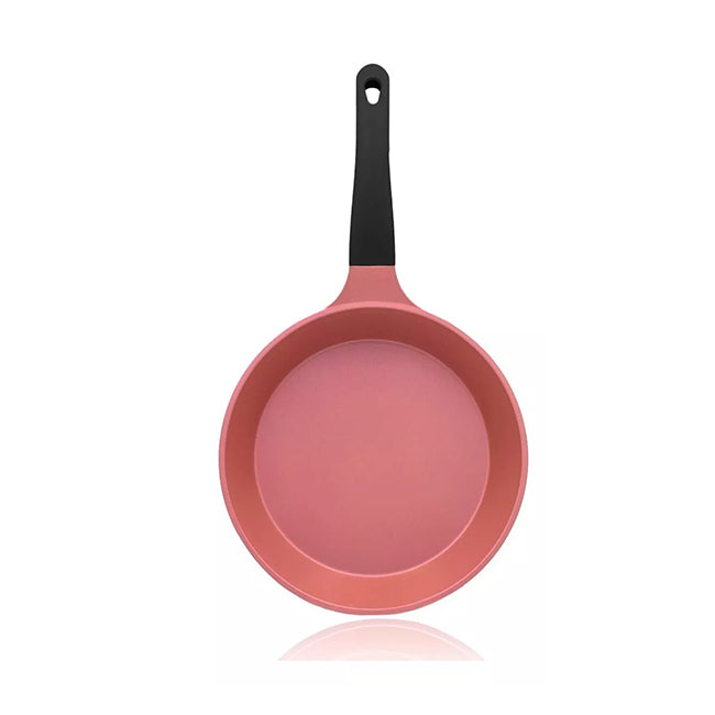 SARTEN LA CENA COLORES 30cm. ROSA MANGO NEGRO CON TAPA