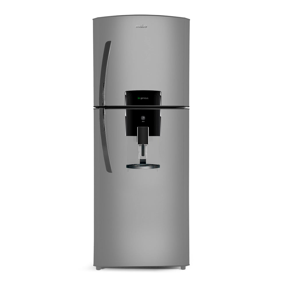 Refrigerador Mabe de 14 p3 dark silver 2 puertas con despachador de agua