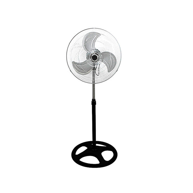 Ventilador de pedestal  adir 18 pulgadas 3 velocidaes aspa de metal  3 en 1 3 posiciones color negro