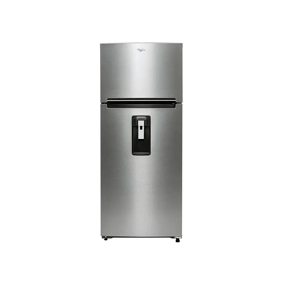 Refrigerador whirlpool 18 p3 gris fabrica de hielos 2 puerta