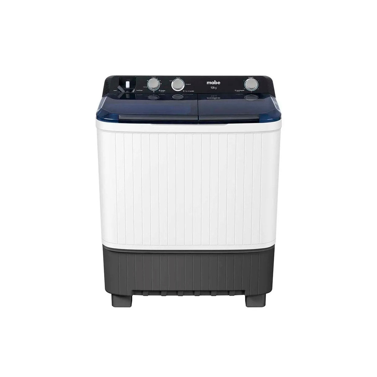 Lavadora mabe 13 kgs semi automatica blanca 2 tinas