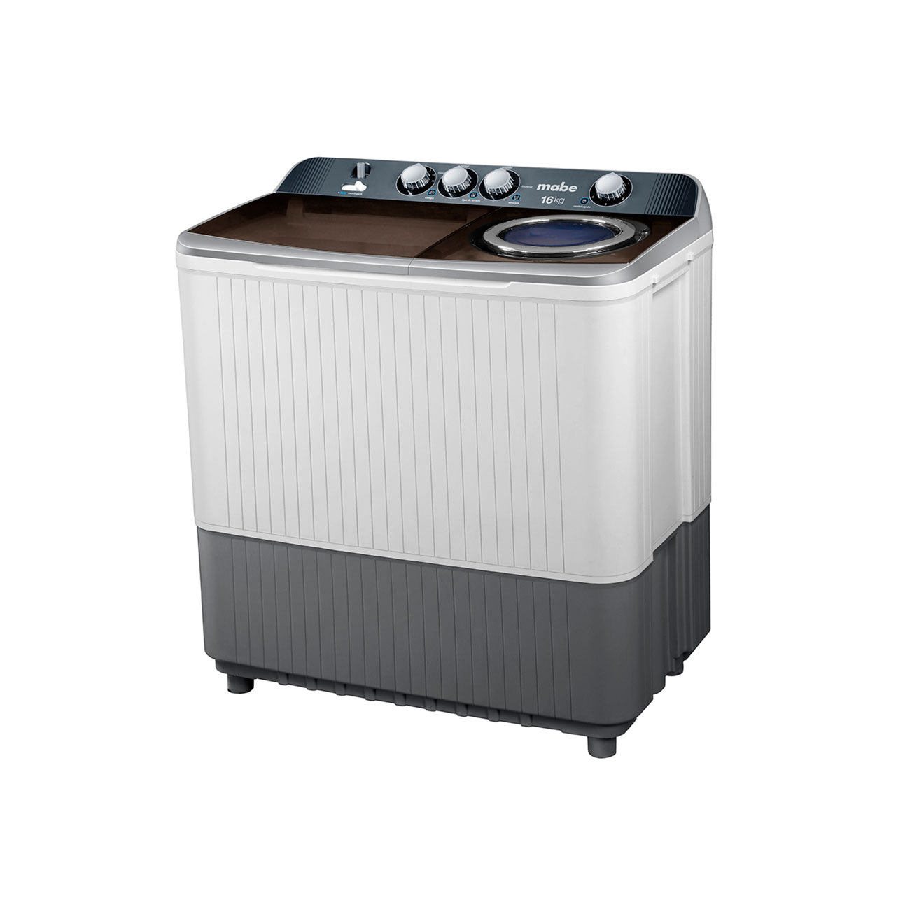 Lavadora mabe 16 kgs semi automatica blanca 2 tinas