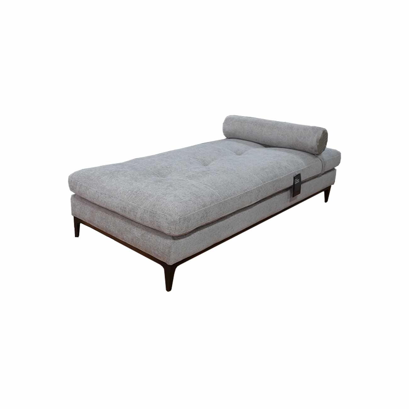 Divan Vicoli tapizado en tela taupe con marco ash