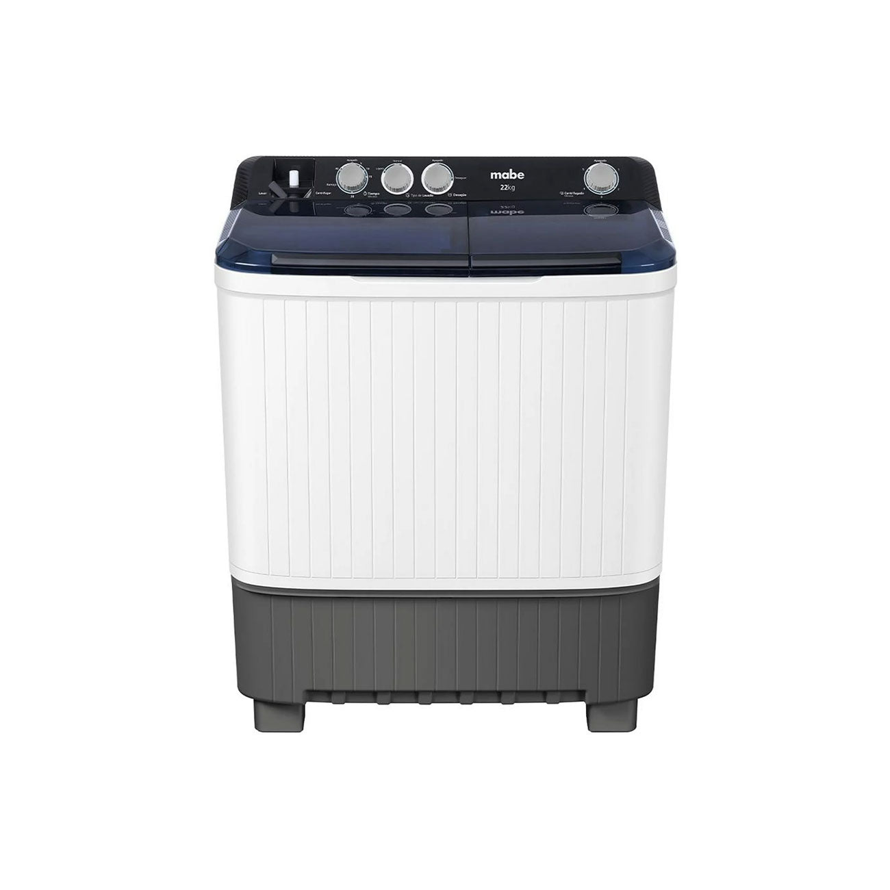Lavadora mabe 22 kgs 2 tinas blanco