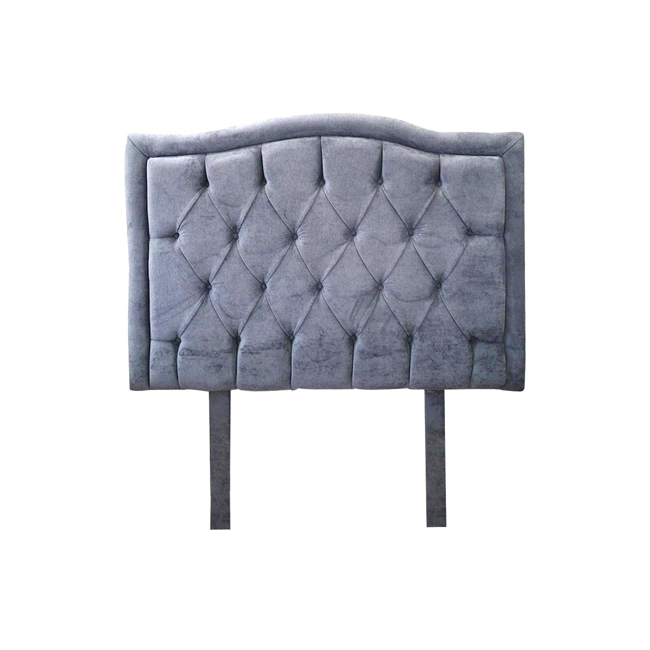 Cabecera matrimonial Prada color gris