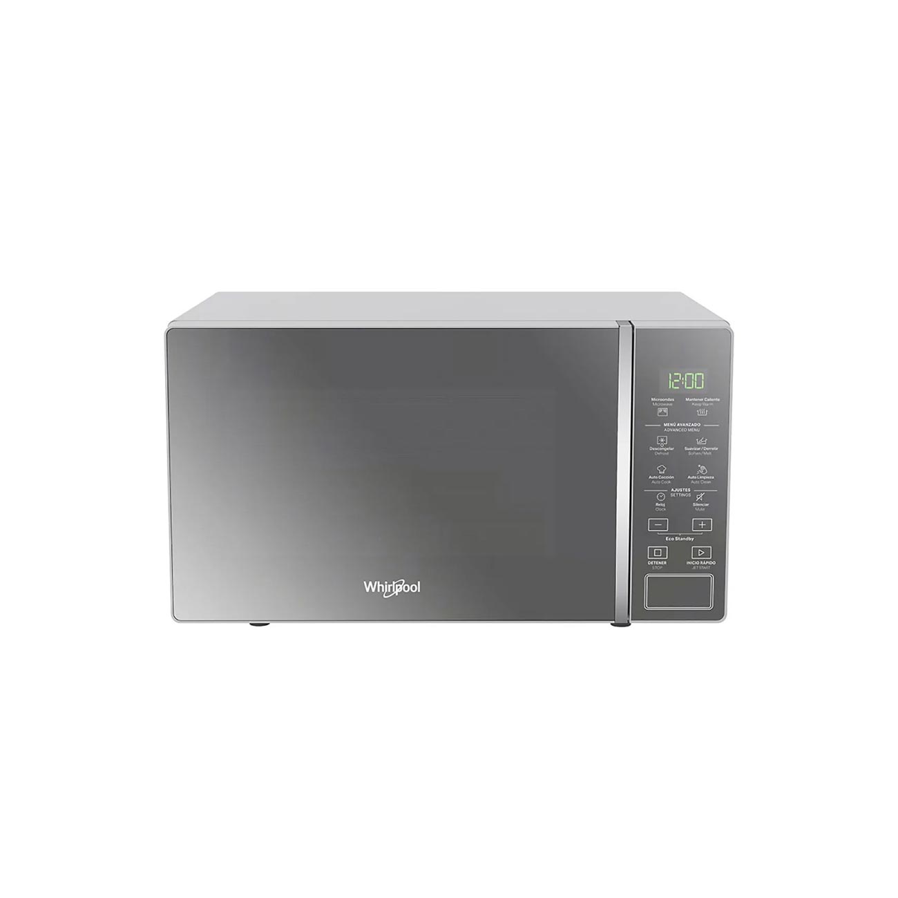 Horno de microondas whirlpool  0.7 p3 plata
