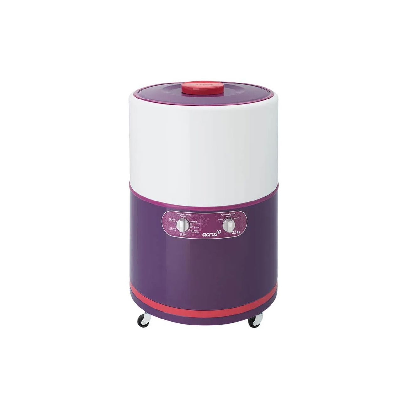 Lavadora acros ALF2253EM 22 kgs redonda manual morado
