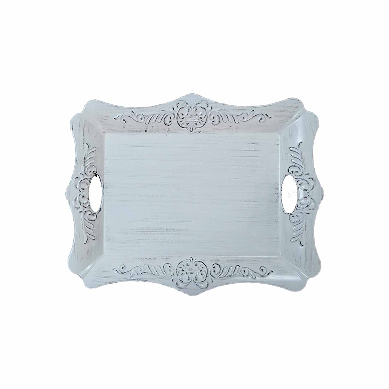 CHAROLA CUADRADA BLANCA