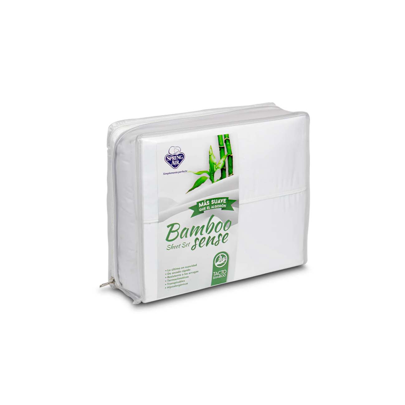 JUEGO DE SABANAS QUEEN SIZE  ULTRASOFT BAMBU PERFIL TELA 100% MICROFIBRA COLOR BLANCO
