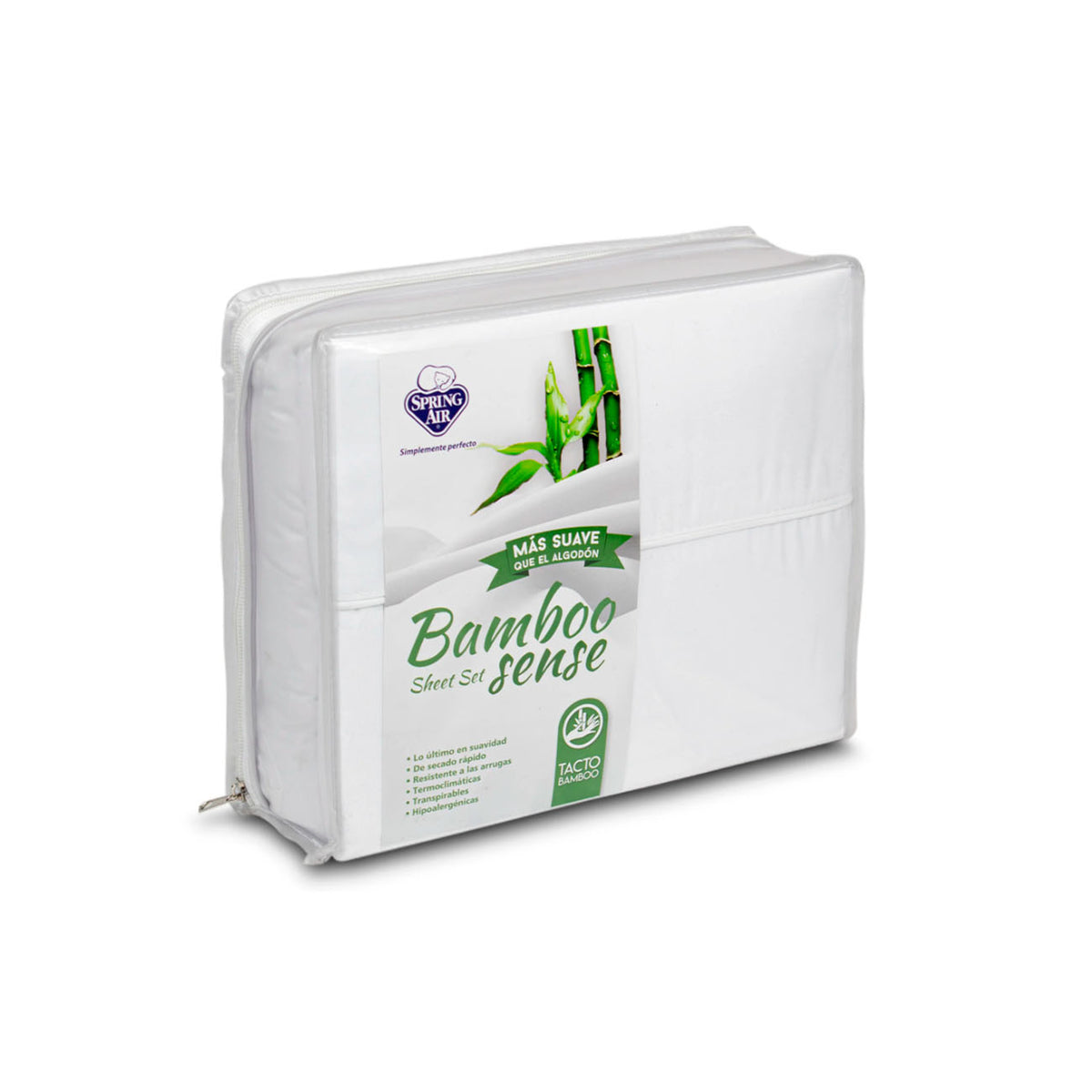 JUEGO DE SABANAS KING SIZE  ULTRASOFT BAMBU PERFIL TELA 100% MICROFIBRA COLOR BLANCO