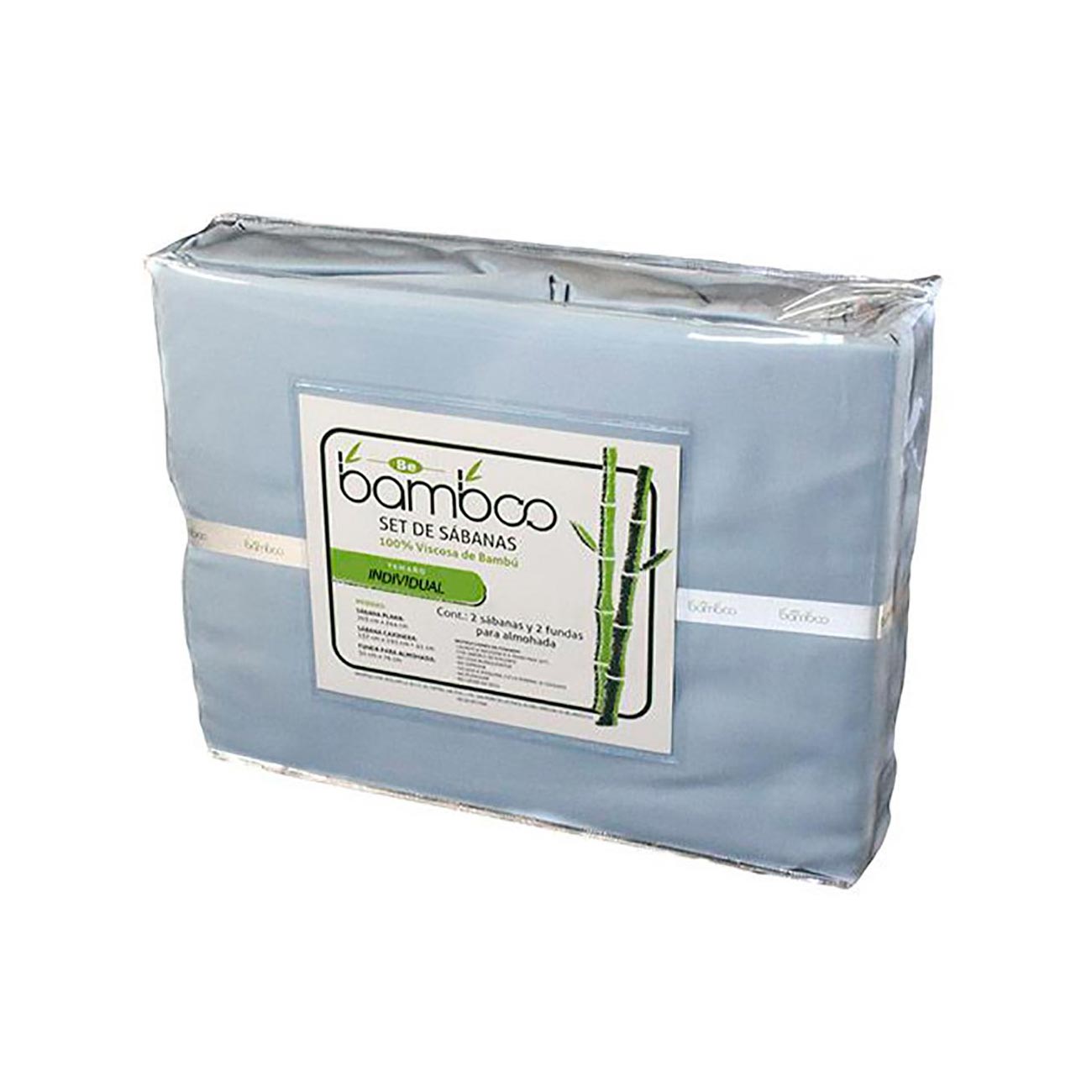 JUEGO DE SABANAS INDIVIDUAL  ULTRASOFT BAMBU PERFIL TELA 100% MICROFIBRA COLOR AZUL